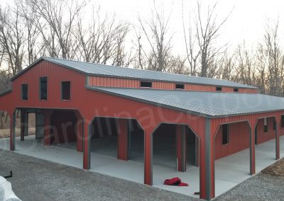 large metal barn