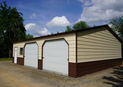 premium 2 car metal garages in oak ridge and knoxville tn